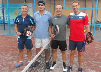 Finalistas de la Primera Categoría Masculina del IV Torneo Circuito Veteranos FMLP.