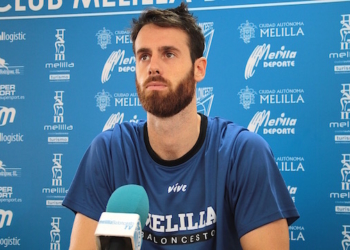 Pablo Almazán, en la rueda de prensa oficial previa al partido de mañana.