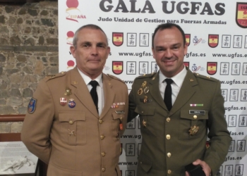 El suboficial mayor Bernardo López, el día de la Gala UGFAS