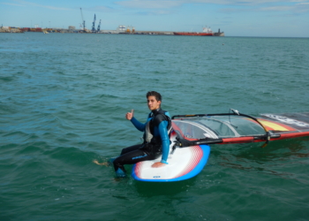 Fran Galindo ha sido el ganador en la regata de vela ligera disputada este fin de semana.