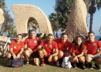 Algunos de los triatletas que viajan ya lo hicieron hace algunos meses hasta el Triatlón de Málaga.