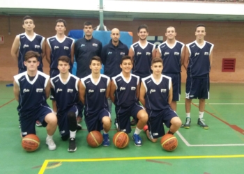 Componentes de la Selección junior de la Federación Melillense de Baloncesto.