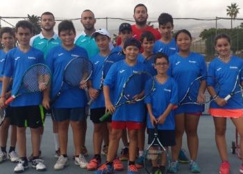 Participantes que intervienen en estas jornadas deportistas desde el día de ayer.