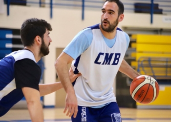 Dani Rodríguez, en plena sesión de entrenamiento.