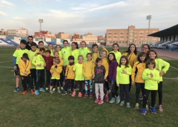 Componentes del Club Atlético Melilla que se desplazarán a tierras malagueñas.