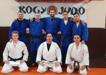 Componentes de la expedición de la Escuela Kogyjudo que viajarán hasta Madrid.