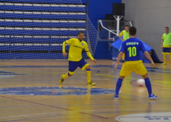 Partido de la escuadra melillense, en el pabellón Guillermo García Pezzi.