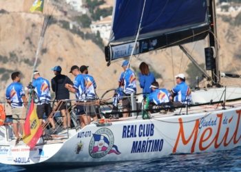 Imagen de la embarcación melillense que, con José Luis Pérez a la caña, a participado en la prueba disputada entre Calpe y Formentera