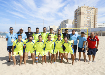 Jugadores de la Federación Melillense que se desplazaron hasta Cádiz para disputar su Nacional.