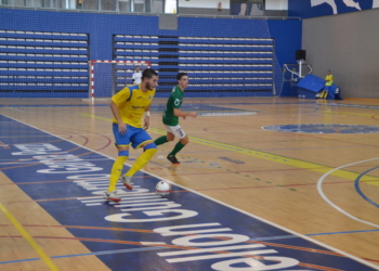 Borja en acción, durante uno de los partidos de esta temporada.