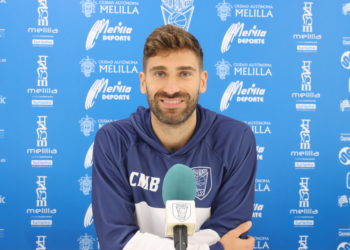 El jugador lituano, en la rueda de prensa oficial del club en la jornada de ayer.