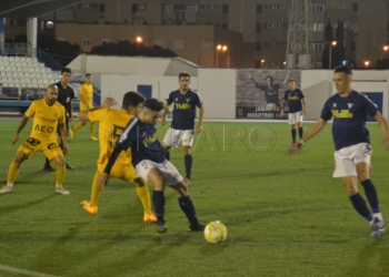 Imagen del partido que se disputó en la jornada de ayer.