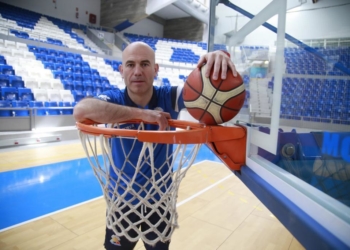 Felix Alonso cuando militó en el Club Melilla Baloncesto.