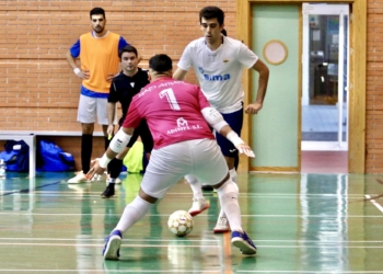 Los melillenses, en el único partido que han jugado esta temporada.