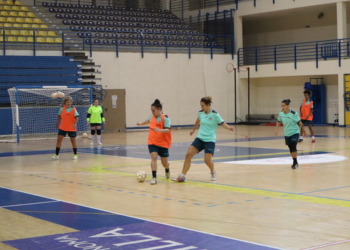 La jugadora malagueña, en uno de los entrenamientos de esta semana.