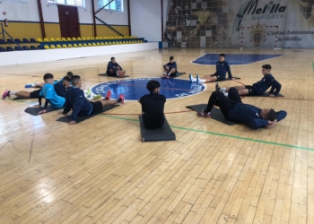 Sesión de entrenamientos de la Peña Real Madrid.