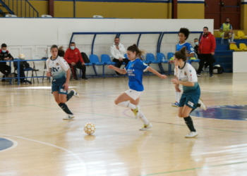 Nerea, en una de las jugadas del partido de este sábado.