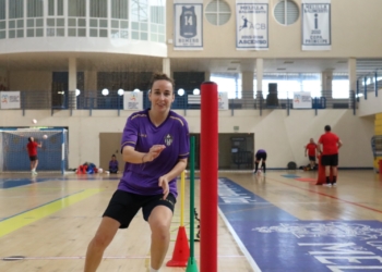 Nona, durante una de las sesiones de entrenamiento.