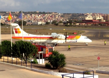 El Aeropuerto de Melilla recupera el 80del pasaje de 2019