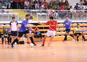 Jorge Barroso marcó el primer gol de la escuadra melillense.