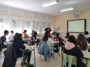 Aula del profesor José Antonio Sánchez, embajador eTwinning, del IES Leopoldo Queipo .