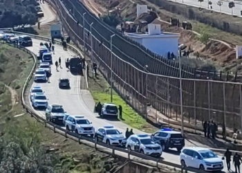 Salto a la valla de Melilla en marzo de 2022.