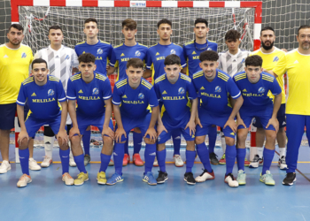 El combinado melillense Sub-19 saltó muy nervioso al primer partido del Campeonato de España, lo que le costó encajar tres goles en apenas un cuarto de hora, que serían definitivos.