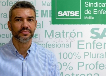 Carlos García, secretario general de Satse Melilla.