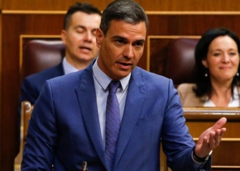 Sánchez en la sesión de control en el Congreso el 8 de junio. Foto: Moncloa.