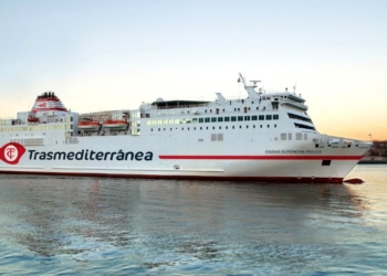 Ferry 'Ciudad Autónoma de Melilla'. Foto: Trasmediterránea.