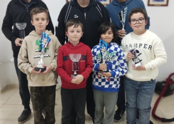 Foto de familia con todos los premiados en la competición disputada el pasado sábado.